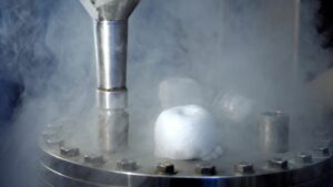 Cold cryogenic valve requiring cleaning from industrial valve modification